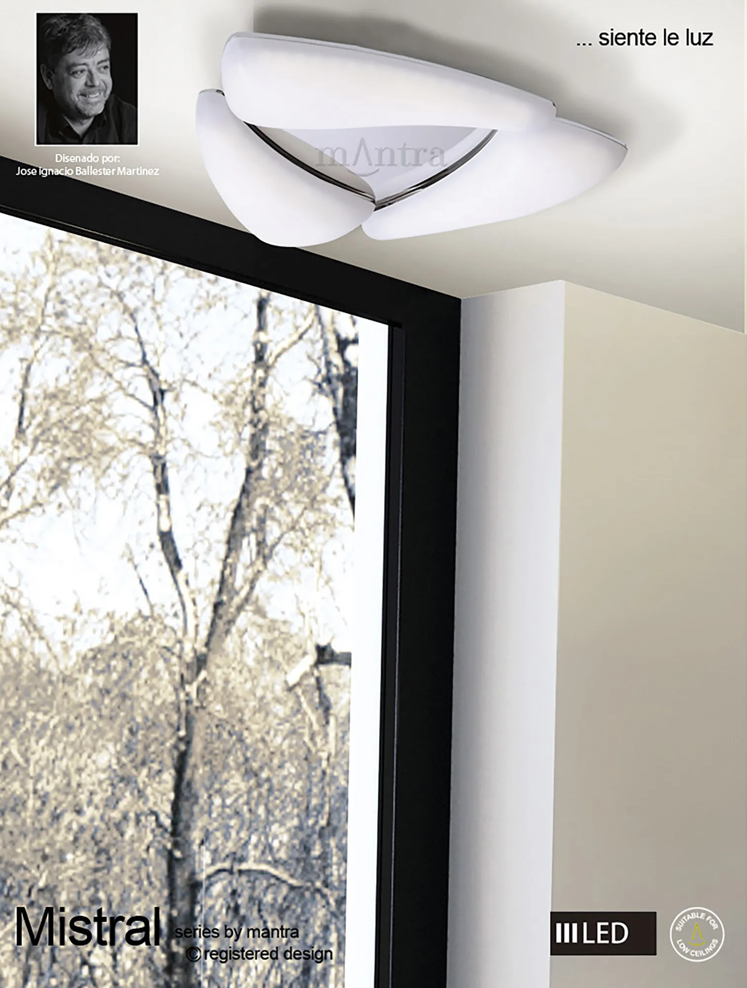 Mistral LED Ceiling Lights Mantra Flush Fittings Mistral LED Ceiling Lights Mantra Flush Fittings
